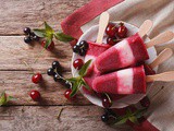 Sugar Free Popsicles with Cherry and Jasmine Tea