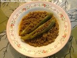 Qeema bhari Mirchain | Chillies stuffed with Minced Meat