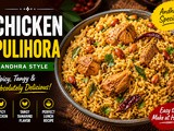 Chicken Pulihora Recipe Andhra Style | Easy Spicy Chicken Tamarind Rice Recipe at Home