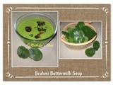 Brahmi Buttermilk Soup (வல்லாரைக் கீரை மோர் சாறு)