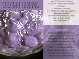 Wild Blueberry Coconut Pudding