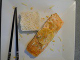 Filet de saumon mariné au gingembre