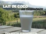Recette du lait de coco