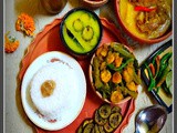 A Bengali Thali on the occassion of Durga Puja/Navratri