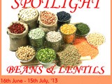 Announcement of Spotlight: June-July, Theme : Beans & Lentil