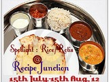 Announcing the theme of this month's Spotlight : Rice/Rotis/Pulao/Puri