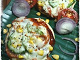 Kids' favorite Veg Pizza with ready-made pizza bases