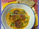 Niramish Kanchkalar Kofta curry/Green Banana Kofta Curry, no onion-no garlic ~ Bengali traditional festive delicacy