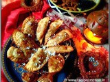 Stuffed Mawa Gujiya for Diwali ! How To Make Gujiya at home