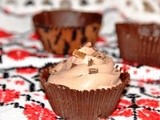 Chocolate Whipped Cream in Chocolate Cups