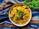 Matar Mushroom Rice | How to make Matar Mushroom Rice