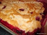 Lemon Raspberry Cobbler