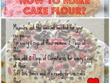 How to make Cake Flour? Cake flour substitute