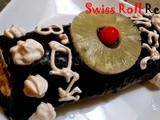 My 7th Guest Post, Chocolate frosted Swiss Roll with Blackberry jam | Swiss Roll Recipe | Birthday Cake Recipes