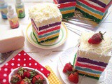 Cara Membuat Rainbow Cake Yang Enak dan Lembut