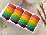 Resep Rainbow Roll Cake Pelangi Mini Anti Gagal Cocok Untuk Jualan