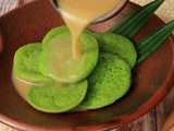 Resep Serabi Pandan Hijau Lengkap Dengan Kuah Kinca Dijamin Legit