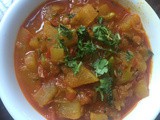 Dosakaya tomato kura (cucumber tomato curry)