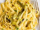Asparagus Lemon Garlic Pasta