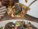 Crockpot Beef Tips with Mushroom Gravy