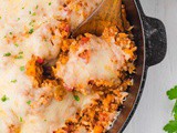 Easy 30 Minute Stuffed Pepper Skillet Casserole with Instant Rice