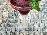 Frozen Blueberry Basil Margarita