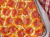 Meat Lover's Tater Tot Pizza Casserole