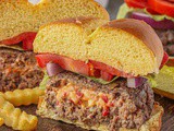 Pimento Cheese Stuffed Burgers