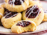 Raspberry Jam Thumbprint Cookies