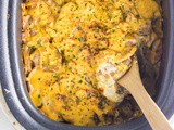Slow Cooker Scalloped Potatoes and Ham