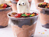 Spooky Dirt Cups for Halloween