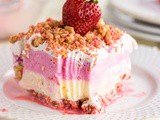 Strawberry Shortcake Crunch Ice Cream Cake Recipe