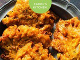 CarolCooks2…Week 15…in my Kitchen…made from scratch…Onion Bhajees
