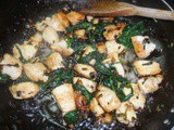 Spicy chicken with spinach