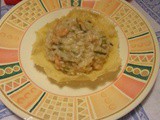 Ricetta Risotto asparagi e mazzancolle su cialda di parmigiano di Silvia