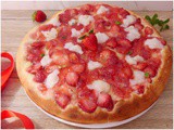 Pizza dolce alle fragole