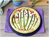 Torta giardino di asparagi