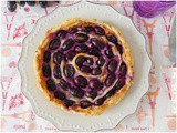 Torta salata a spirale con uva