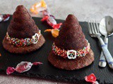 Cappelli dolci di muffin e biscotti al cacao senza burro