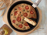 Focaccia barese con patate e farina integrale