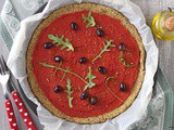 Pizza di cavolfiore {vegan, senza glutine} | Cauliflower pizza crust