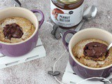 Porridge caldo proteico con cuore di cioccolato | Vegan baked oats