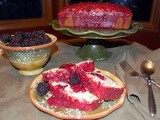 Vanilla Buttermilk Pound Cakes with Blackberry Glaze