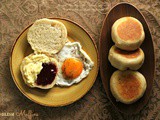 English Muffins ~ No Bake, Skillet Bread #Breadbakers