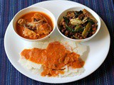 Mangalorean Plated Meal Series - Boshi#7 - Kori Ghassi, Kadale Manoli & Rotti