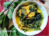 Assamese Style Fish and Chinese Mellow (Lofa Xaak) Curry