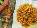 Crispy Grated Taro Root Fry | Kosu Bhujia | Arbi Bhujia
