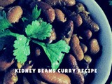 Kidney beans curry recipe