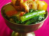 লাইশাকৰ লগত গাহৰীৰ মাংস (Pork with Mustard Greens : Guest post by Aashish Gogoi)