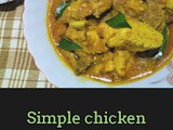 Simple chicken curry with coconut milk